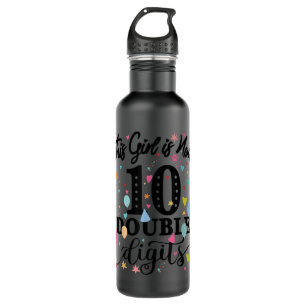 10th Birthday Gifts This Girl Is Now 10 Double Dig 710 Ml Water Bottle