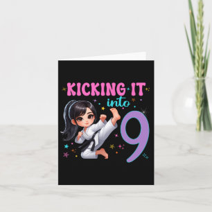 10th Birthday Girl-martial Arts Party Karate Taekw Card