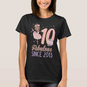 10th Birthday Girl Outfit Ballerina Dancer Ballet T-Shirt