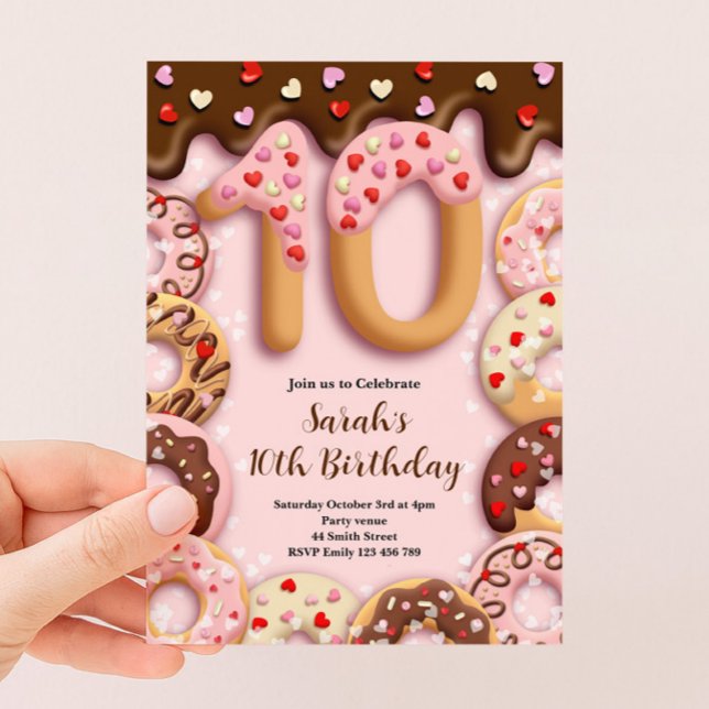 10th Birthday Girls Invitation (Creator Uploaded)