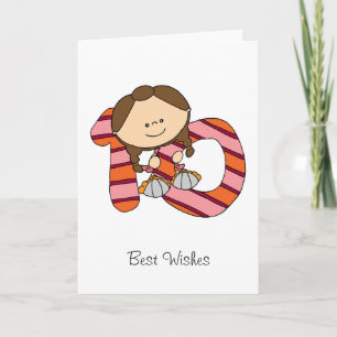 10th Birthday Greetings Card - Girl