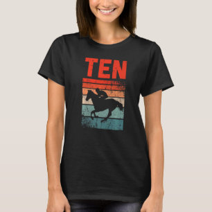 10th Birthday Horse Rider Fan 10 Years old Girls B T-Shirt