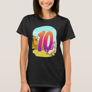 10th Birthday Horseback Riding Horse-themed Ten Pa T-Shirt
