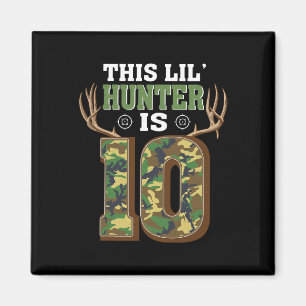 10th Birthday Hunting Deer 10 Year Old Hunter  Magnet