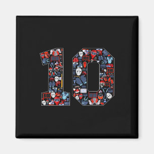10th Birthday Ice Hockey Themed 10 Year Old Party  Magnet