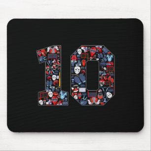 10th Birthday Ice Hockey Themed 10 Year Old Party  Mouse Mat