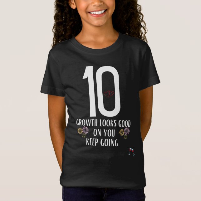 10th birthday is a decade  T-Shirt (Front)