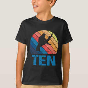 10th Birthday Karate Fighter 10 Year Old Girls Boy T-Shirt