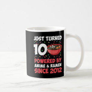 10th Birthday Kawaii Anime Ramen 10 Years Old Girl Coffee Mug