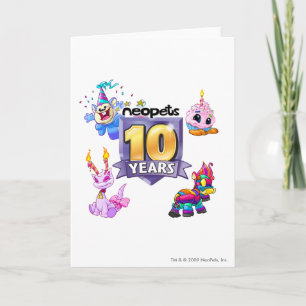 10th Birthday Logo Card