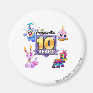 10th Birthday Logo Magnet