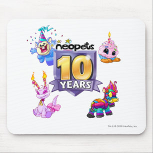 10th Birthday Logo Mouse Mat