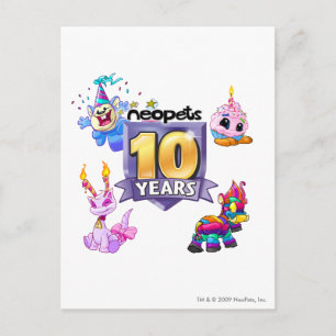 10th Birthday Logo Postcard