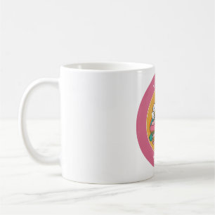 10th birthday name roller skate cute pink  coffee mug