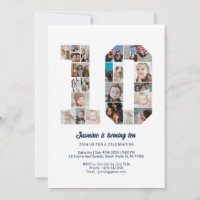 10th Birthday Number 10 Custom Photo Collage