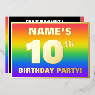 10th Birthday Party: Fun, Colourful Rainbow Patter