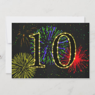 10th birthday party invitate invitation