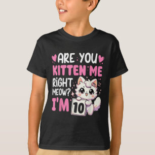 10th Birthday Shirt For Girl 10yr Ten 10 Year Old