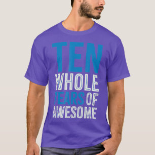 10th Birthday Shirt Gift Boy Age 10 Ten Year Old