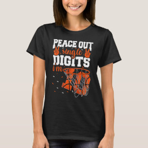 10th Birthday Shirts Boys Basketball Peace Out Sin