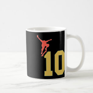 10th Birthday Skateboard Lovers Skater 10 Years Ol Coffee Mug