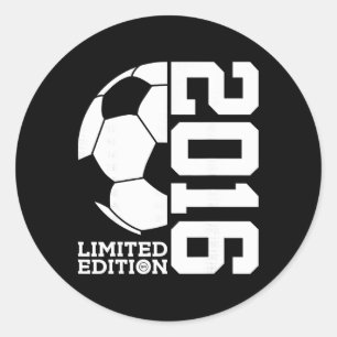 10th Birthday Soccer Limited Edition 2016 _1 Classic Round Sticker