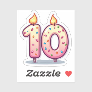 10th Birthday Sticker