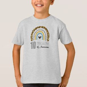 10th Birthday T Shirt 10 Years Of Awesome