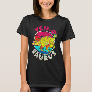 10th Birthday Ten O Saurus I Parasaurolophus Famil T-Shirt