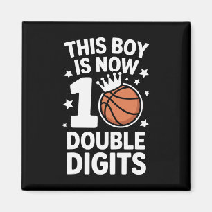 10th Birthday This Boy Is Now 10 Double Digits Ske Magnet