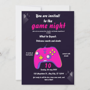 10th birthday VIDEO invitation for girls
