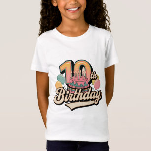 10th Birthday Vintage girl T-Shirt