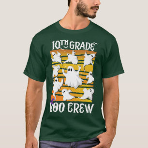 10th Grade Boo Crew Teacher Student Team Spooky Ba T-Shirt