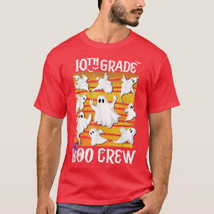 10th Grade Boo Crew Teacher Student Team Spooky Ba T-Shirt