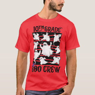 10th Grade Boo Crew Teacher Student Team Spooky Ba T-Shirt