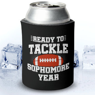 10th Grade Football Ready To Tackle Back to School Can Cooler
