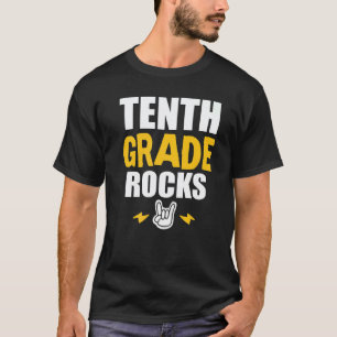 10th Grade Rocks Back To School Music Teacher Stu T-Shirt