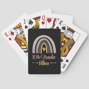 10th Grade Vibes Tenth Grade Back to School Playing Cards