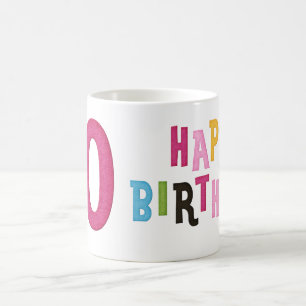 10th Happy Birthday Mug Design 1