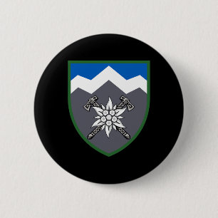 10th Mountain Ault Brigade (ukraine) Ukrainian Mil 6 Cm Round Badge