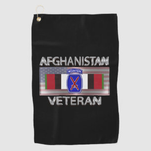 10th Mountain Division Afghanistan Veteran Golf Towel