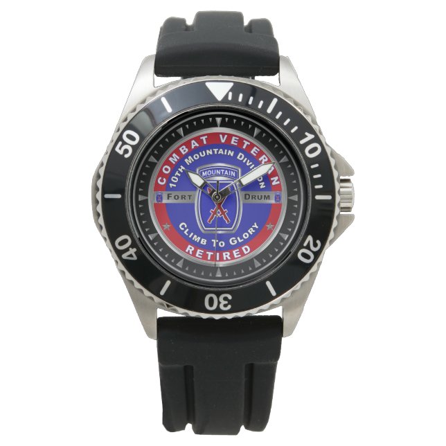 10th Mountain Division Afghanistan Veteran  Watch (Front)