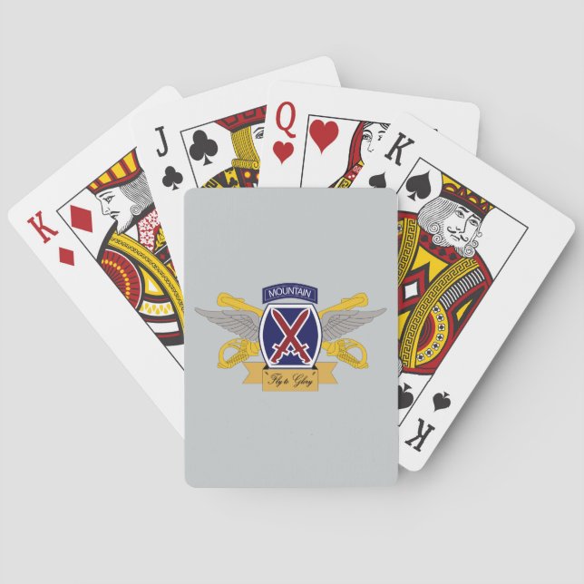 10th Mountain Division Aviation (AVN) Playing Cards (Back)