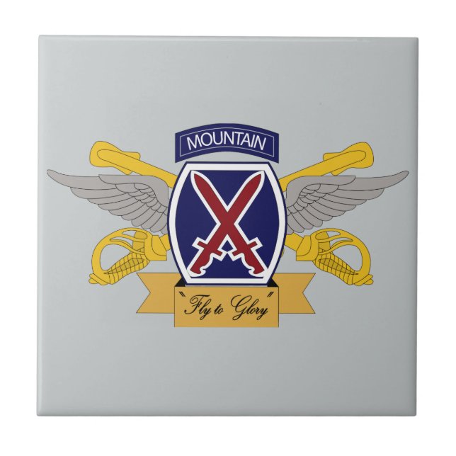 10th Mountain Division Aviation (AVN) Tile (Front)