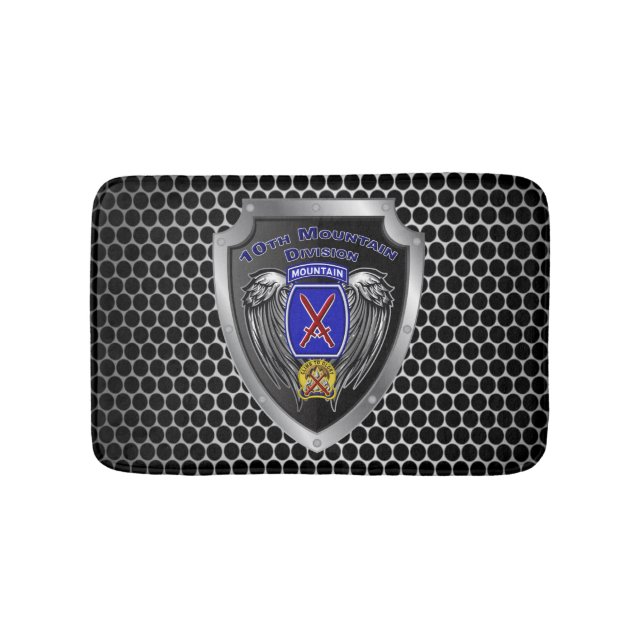 10th Mountain Division  Bath Mat (Front)