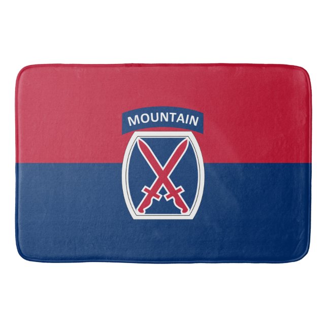 10th Mountain Division Bath Mat (Front)