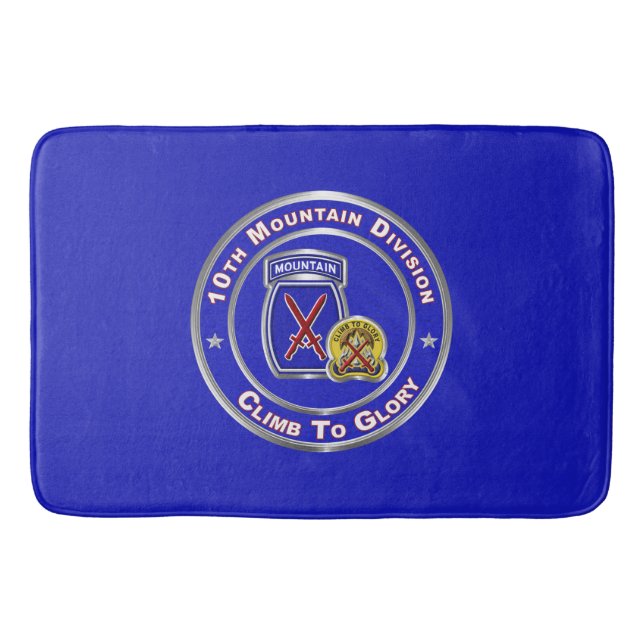 10th Mountain Division  Bath Mat (Front)