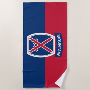 10th Mountain Division Beach Towel