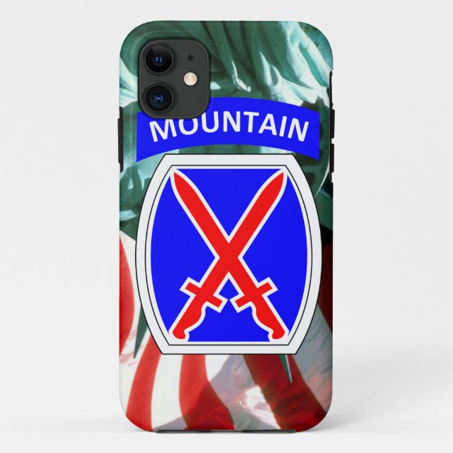 10TH MOUNTAIN DIVISION Case-Mate iPhone CASE (Back)