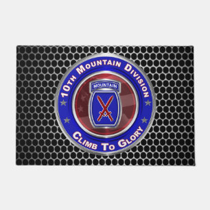 10th Mountain Division “Climb To Glory” Doormat